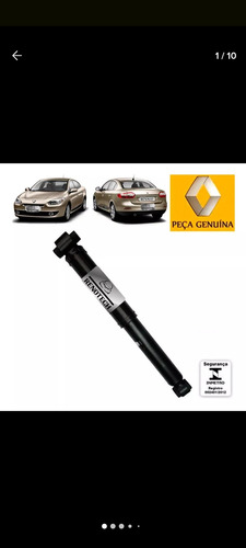 Amortecedor Traseiro Fluence 562109120r 2012