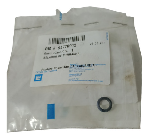 Anel Vedação Condensador  Ar Gm S10 2013/2017 94770913 Cx240