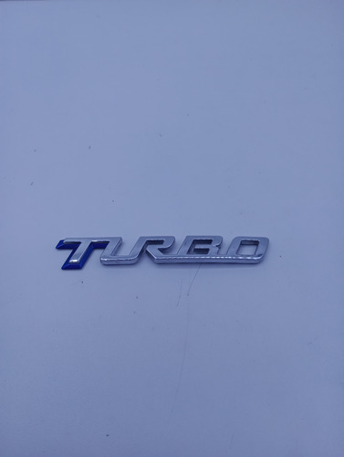 Emblema Turbo Azul Traseira Onix Plus 2022